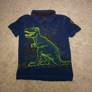 Size 4T Dinosaur Polo Shirt from Oshkosh